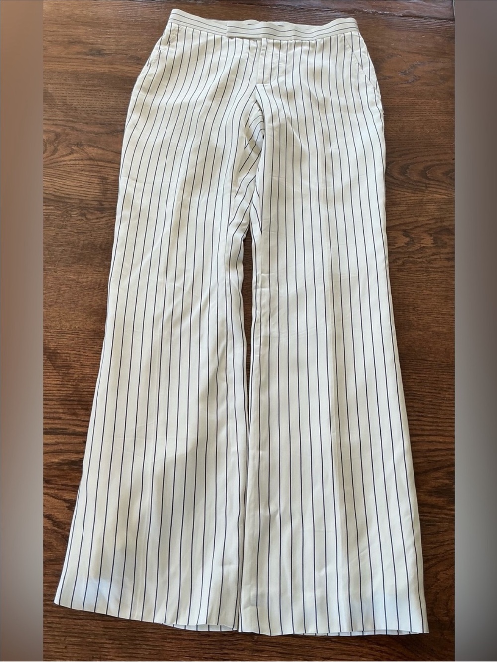 Ralph Lauren White Pinstripe Dress Pants 6